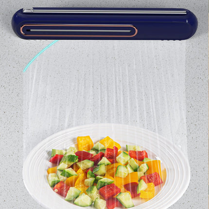 Household Plastic Wrap Cutter Double-Sided Sliding Knife Cutter Safe Durable