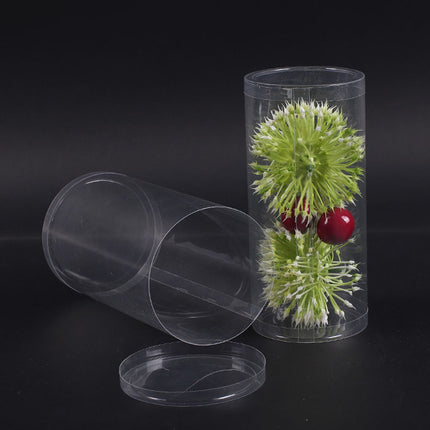 50pcs Clear Cylinder Organizer Storage Tube Container Case Pack Set Kit Easy Use