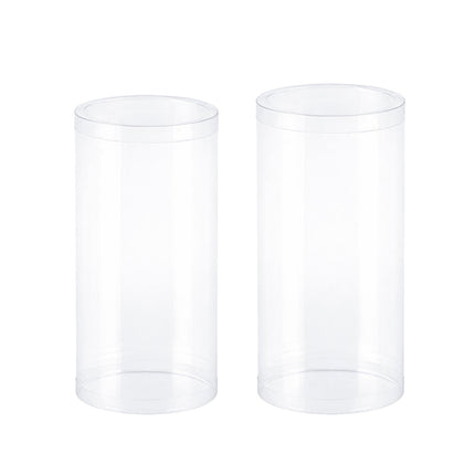 50pcs Clear Cylinder Organizer Storage Tube Container Case Pack Set Kit Easy Use