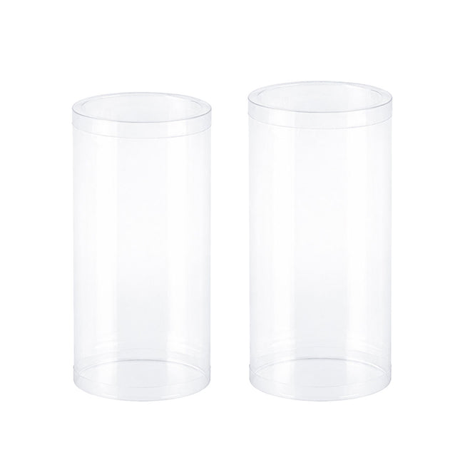 50pcs Clear Cylinder Organizer Storage Tube Container Case Pack Set Kit Easy Use