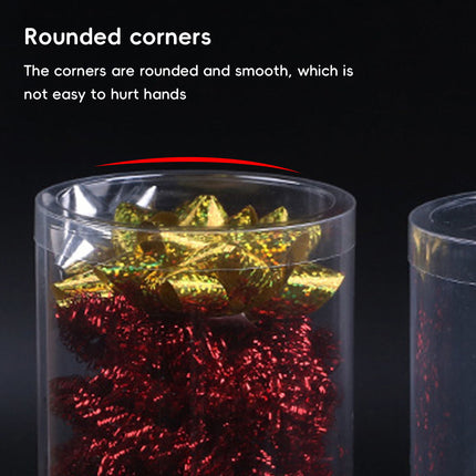 50pcs Clear Cylinder Organizer Storage Tube Container Case Pack Set Kit Easy Use