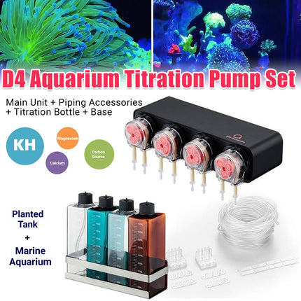 4 Channel Aquarium Dosing Pump Auto Titration System Reef Marine Planted Tank
