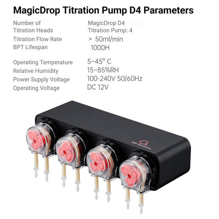4 Channel Aquarium Dosing Pump Auto Titration System Reef Marine Planted Tank