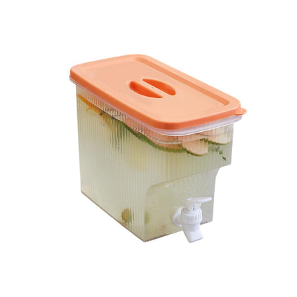 3.9L Water Jug with Tap Beverage Drink Dispenser Refrigerator Lemonade Container