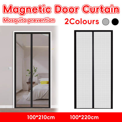 Self-Sealing Door Curtain Insect Proof Durable Mesh Screen for Home Kitchen Use