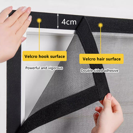 Self-Sealing Door Curtain Insect Proof Durable Mesh Screen for Home Kitchen Use