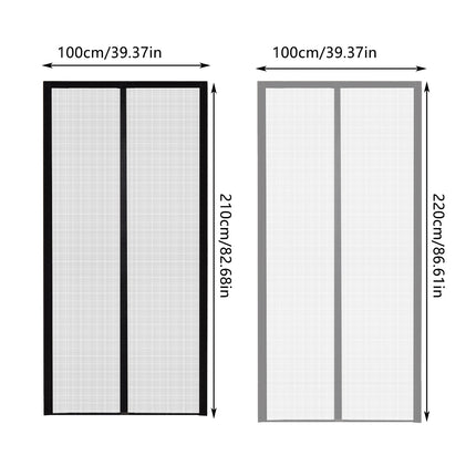 Self-Sealing Door Curtain Insect Proof Durable Mesh Screen for Home Kitchen Use