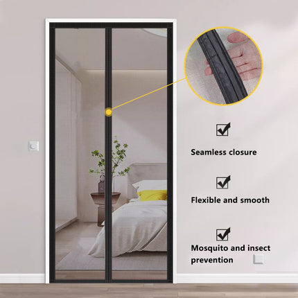 Self-Sealing Door Curtain Insect Proof Durable Mesh Screen for Home Kitchen Use