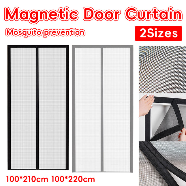 Self-Sealing Door Curtain Insect Proof Durable Mesh Screen for Home Kitchen Use