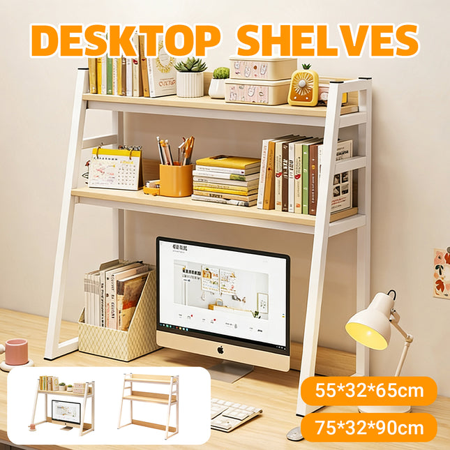 2/3 Layer Desktop Shelf Space Saving Storage Rack Durable for Office Home Desk