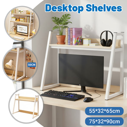2/3 Layer Desktop Shelf Space Saving Storage Rack Durable for Office Home Desk