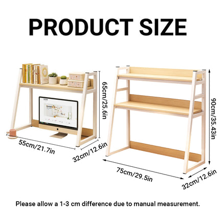2/3 Layer Desktop Shelf Space Saving Storage Rack Durable for Office Home Desk