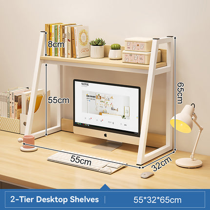 2/3 Layer Desktop Shelf Space Saving Storage Rack Durable for Office Home Desk