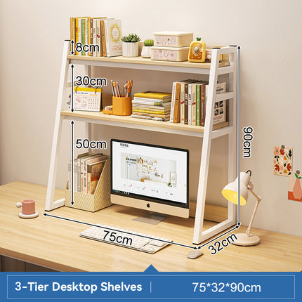 2/3 Layer Desktop Shelf Space Saving Storage Rack Durable for Office Home Desk