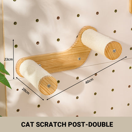 DIY Pegboard Cat Climbing Frame Wall Mounted Activity Center Freely Matched