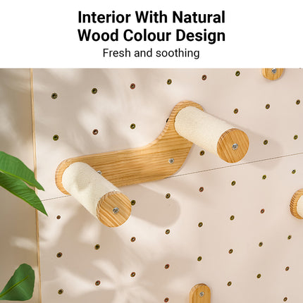 DIY Pegboard Cat Climbing Frame Wall Mounted Activity Center Freely Matched