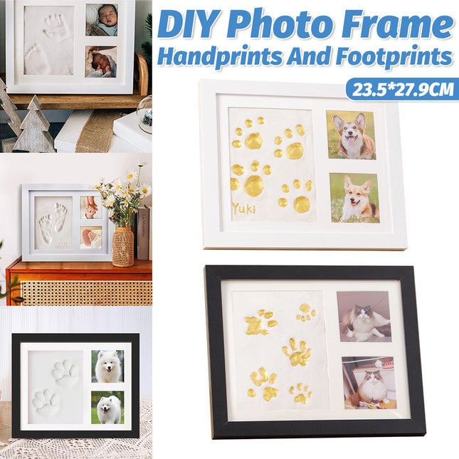 Keepsake DIY Handprint Footprint Photo Frame Kit for Pets or Memories