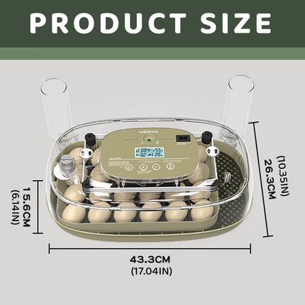 24 Egg Small Home Chicken Incubator Digital Automatic for Poultry Hatching