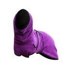 Pet Bathrobe Clothes Dog Towel Drying Robe Soft Warm Super Absorbent Purple - Aimall
