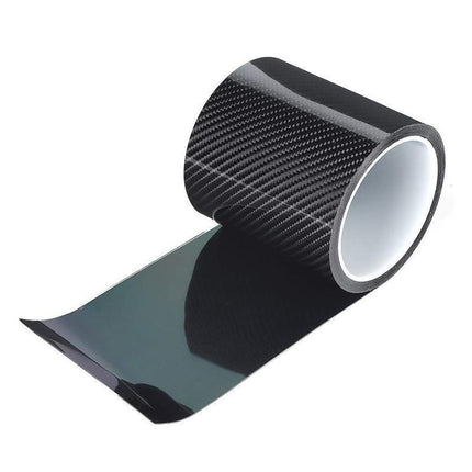 3cm Car Door Sill Protector Edge Sticker Rubber Bumper Guard Strip Carbon Fiber