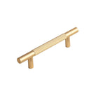 Light Luxury Cabinet Handle Full Copper Gold Straight Knurled Drawer Door Pull