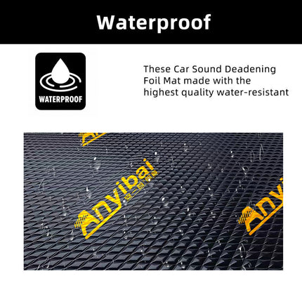 3.2m Car Sound Deadening Roll Self-Adhesive Noise Insulation Foam Doors Floors