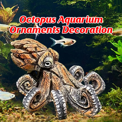 Octopus Fish Tank Decoration Aquarium Ornament Decorative Art Figurine Decor