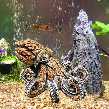 Octopus Fish Tank Decoration Aquarium Ornament Decorative Art Figurine Decor