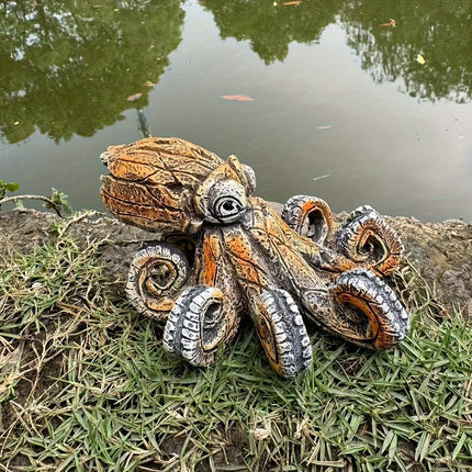 Octopus Fish Tank Decoration Aquarium Ornament Decorative Art Figurine Decor