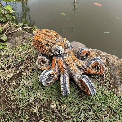 Octopus Fish Tank Decoration Aquarium Ornament Decorative Art Figurine Decor