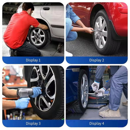 8PCS Deep Impact Socket Set Drive Metric Sizes Durable for Automotive Repair