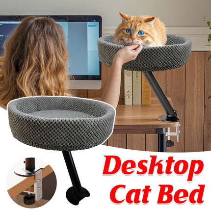 Suspended Cat Bed Desktop Hammock Cat Bed For Office Desk Window Mount Sleeping