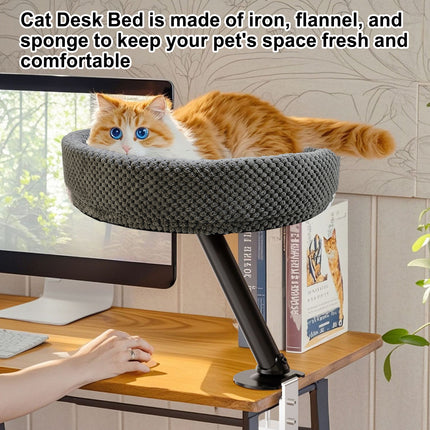 Suspended Cat Bed Desktop Hammock Cat Bed For Office Desk Window Mount Sleeping