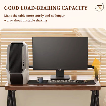 Portable Folding Desk Table X-Shaped Stable Sturdy for Home Office Study Use