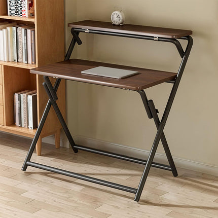 Portable Folding Desk Table X-Shaped Stable Sturdy for Home Office Study Use