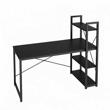 Minimalist Home Computer Desk With Shelves Study Workstation Office Gaming
