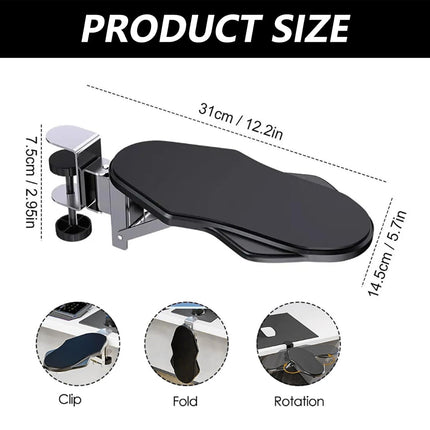 Computer Desk Elbow Rest Office Desk Extension Rack Adjustable Non Slip Ergonomic