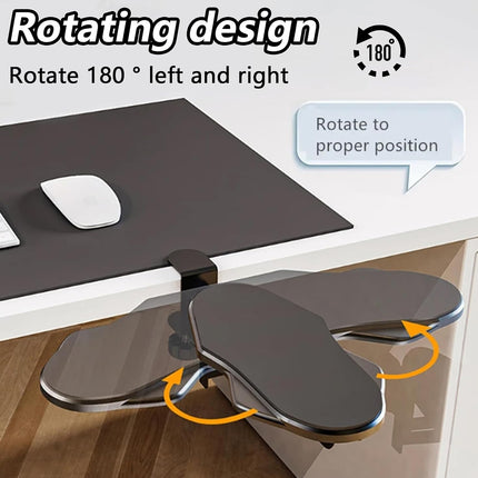 Computer Desk Elbow Rest Office Desk Extension Rack Adjustable Non Slip Ergonomic