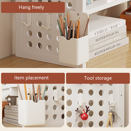 3 Tier Bamboo Desktop Organiser Shelf Adjustable Office Study Desk Storage Rack