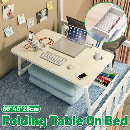 Foldable Bed Desk Portable Small Table Laptop Stand for Bedroom Sofa Study