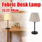 LED Fabric Table Lamp Minimalist Night Light Soft Textile Shade Bedroom Lighting
