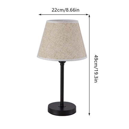 LED Fabric Table Lamp Minimalist Night Light Soft Textile Shade Bedroom Lighting