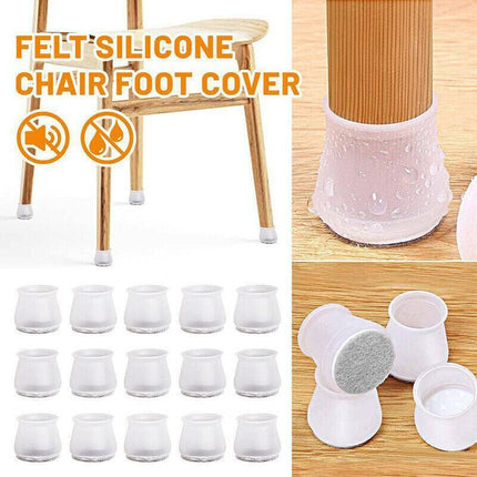 24Pcs Chair Leg Protector For Hardwood Floors Fits All Shape Chair Au Stock - Aimall