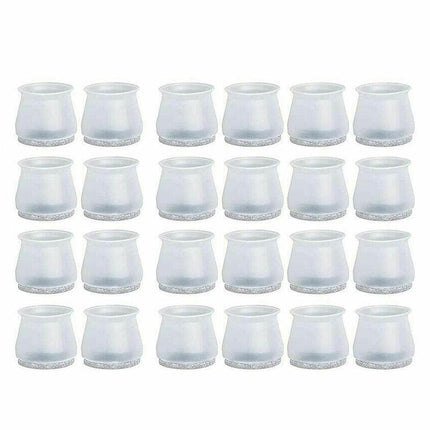 24Pcs Chair Leg Protector For Hardwood Floors Fits All Shape Chair Au Stock - Aimall