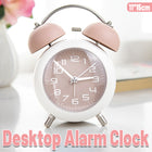 Strong Wake-Up Alarm Clock with Night Light Battery-Powered Silent Durable