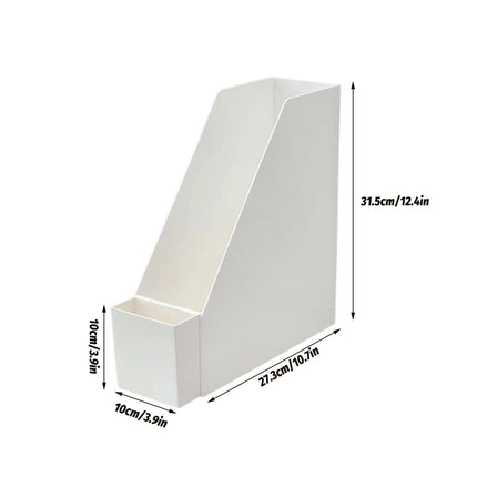 White Desk File Holder With Front Hanging Box Sets