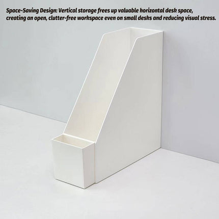 White Desk File Holder With Front Hanging Box Sets