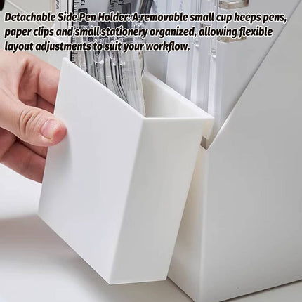 White Desk File Holder With Front Hanging Box Sets