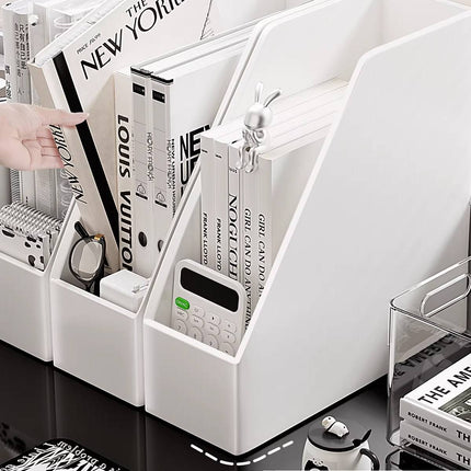 White Desk File Holder With Front Hanging Box Sets
