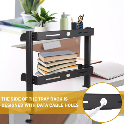 Office Home Desktop Storage Shelf Rack Organiser For Books Files And Supplies